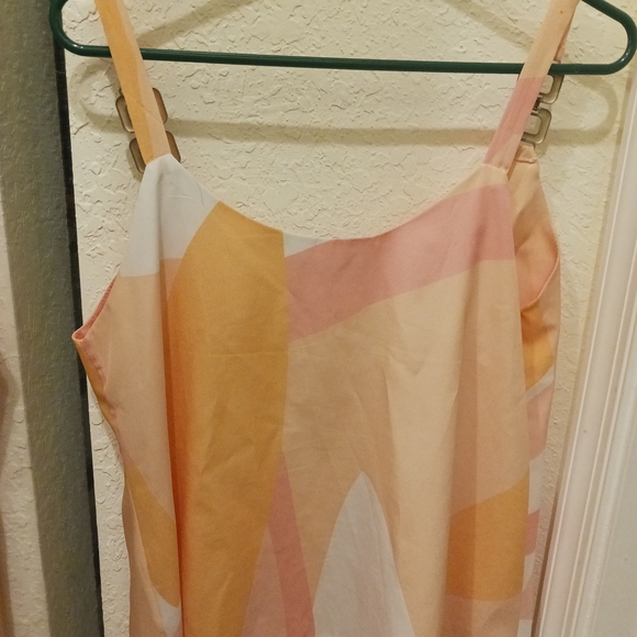 Chicme Sexy V Neck Chain Link Strap Camisole Tank Top Relaxed Fit Size M Gld Sun - Picture 6 of 7